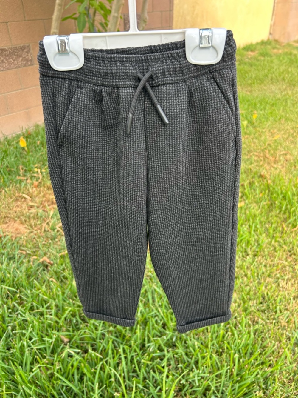 Zara Kids Charcoal Ribbed Jogger Pants